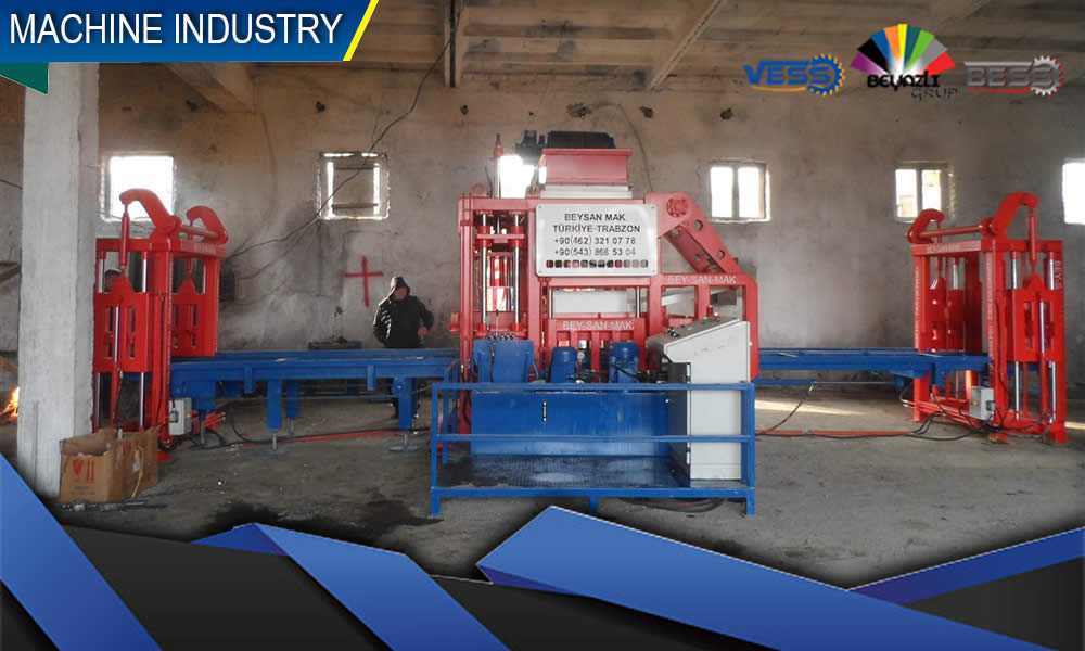 ماكينة بلوك أوتوماتيكية وروبوطات الخلفي والأمامي